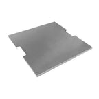 Metallic sheet on a white background