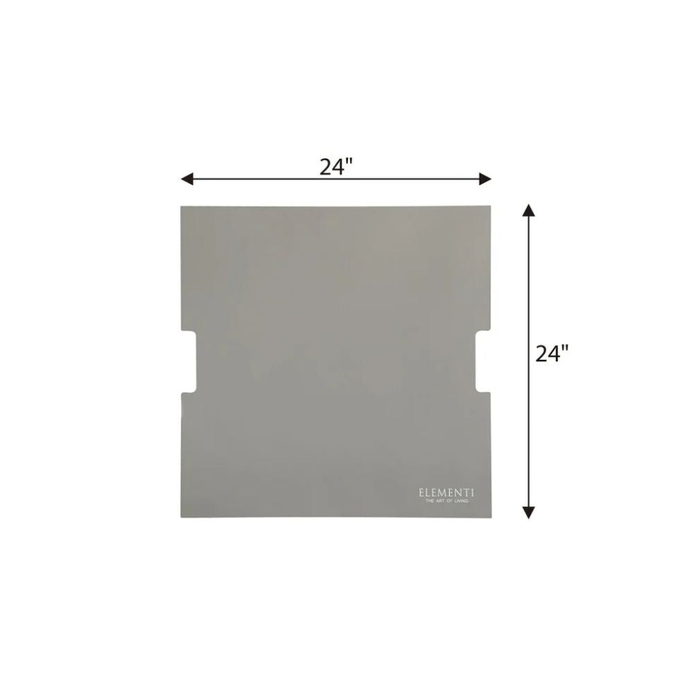 A square gray mat or pad shown on a white background with dimension arrows and labels indicating 24 inches by 24 inches. Small printed branding near the lower right reads ELEMENT1.