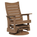 Wooden recliner chair on a white background