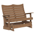 Wooden bench with slatted backrest on a white background