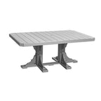 Gray outdoor table on a white background