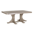 Beige outdoor table on a white background