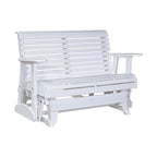 White wooden bench on a white background