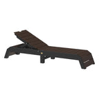 Brown outdoor lounge chair on a white background