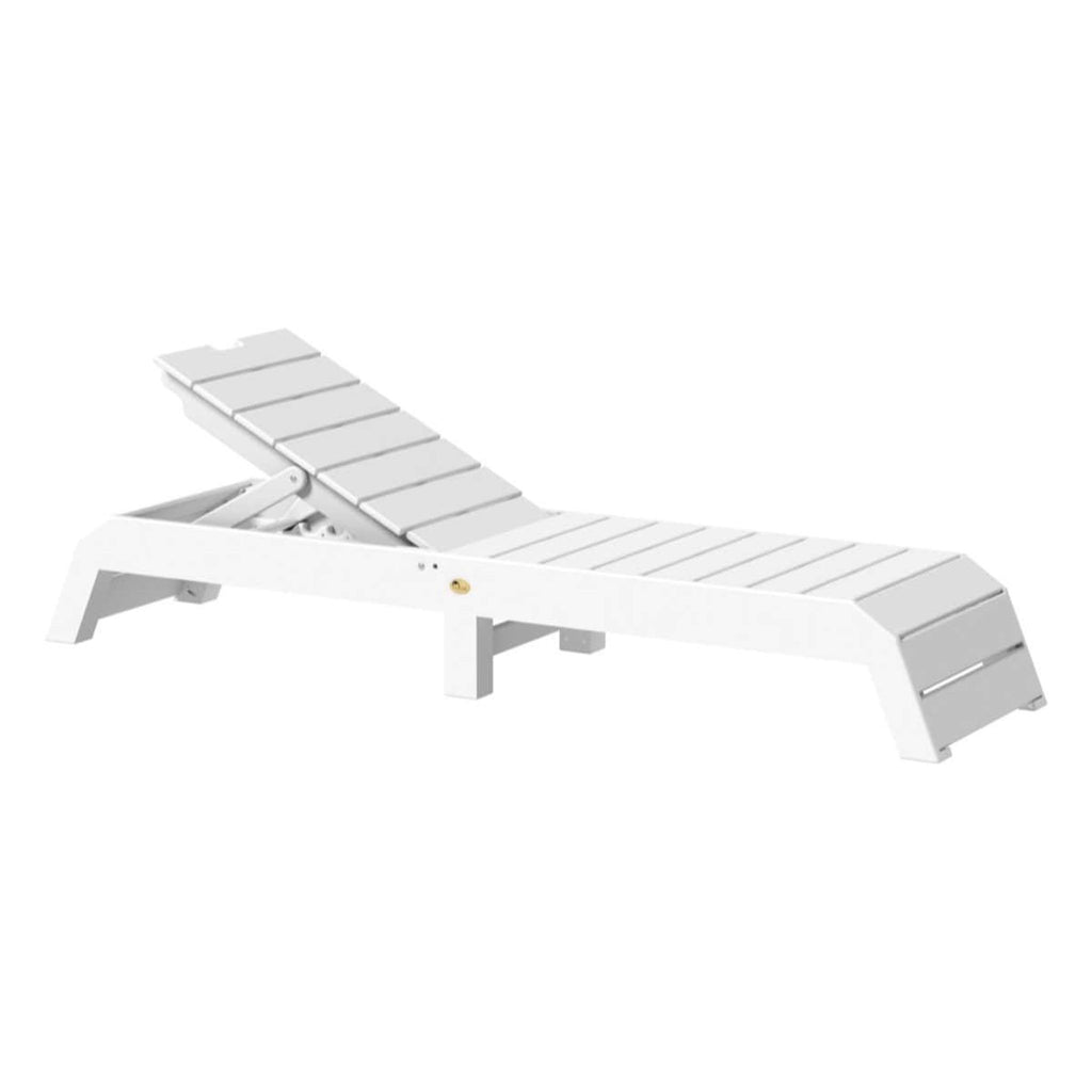White lounge chair on a white background