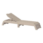 Beige lounge chair on a white background