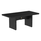 Brown outdoor table with a white background