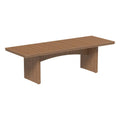 Wooden table on a white background