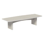 Turquoise desk with white trim on a white background