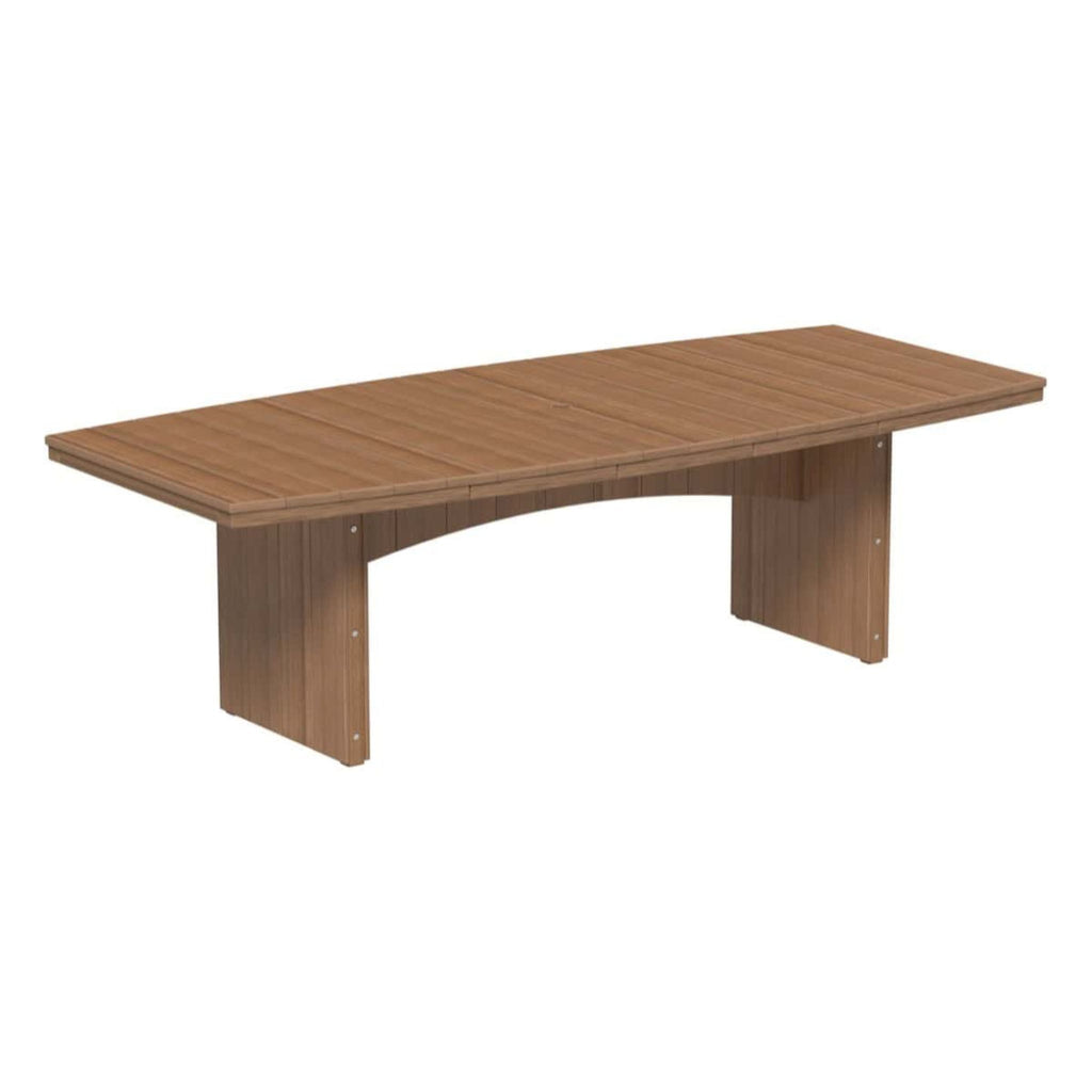 Wooden table on a white background