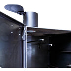 Close-up of a metal ceiling mount with a light fixture on a white background