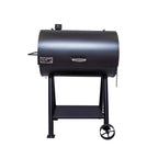Black barbecue grill on a white background
