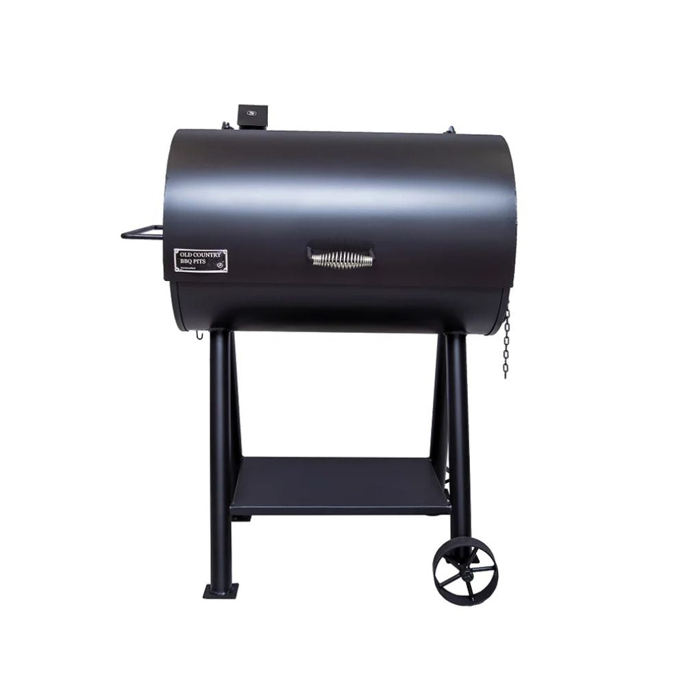 Black barbecue grill on a white background