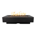 The Outdoor Plus Del Mar GFRC 72" Concrete Rectangle Fire Pit Table | 110V Electronic Ignition