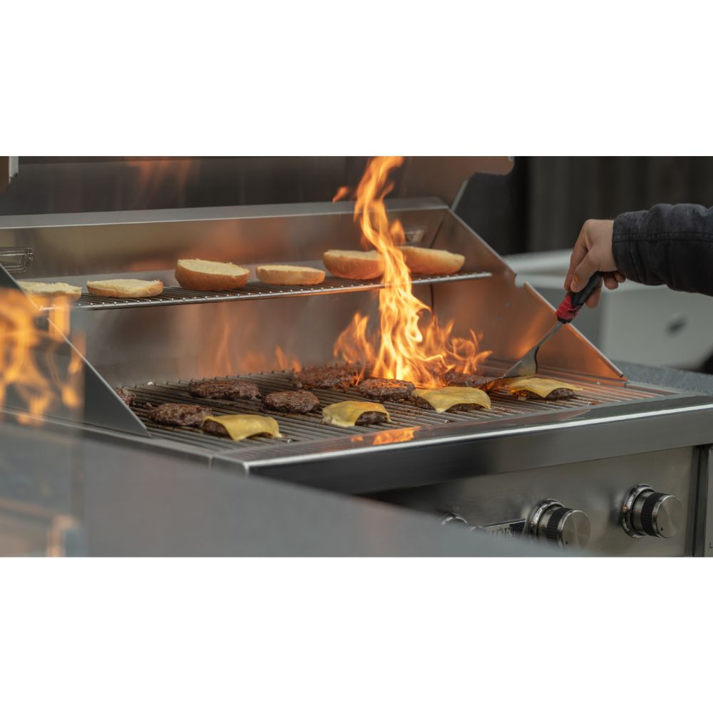 Videl 72" Alta L Right BBQ Island with 36" Gran Fuego 4-Burner Grill & Outdoor Audio System