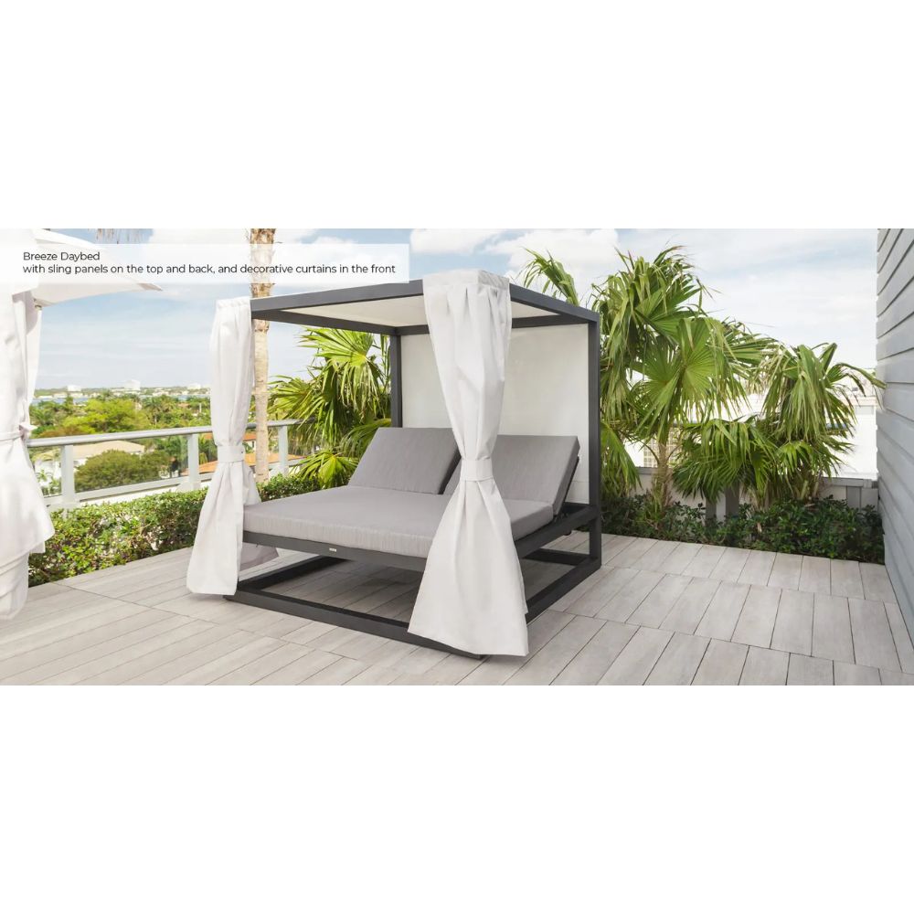 Decoscape Breeze Daybed W/ Decorative Curtains