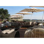 Woodline Shade Solutions Pendulum 11.5 Foot Square Cantilever Umbrella