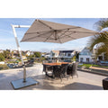 Woodline Shade Solutions Pendulum 13.1 x 10 Foot Rectangular Cantilever Umbrella