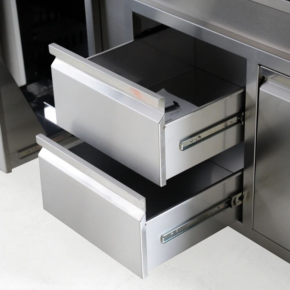 Videl 36" Combo Door and Drawer - Stainless Steel