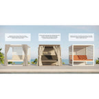 Decoscape Breeze Daybed with Aluminum Top Slats