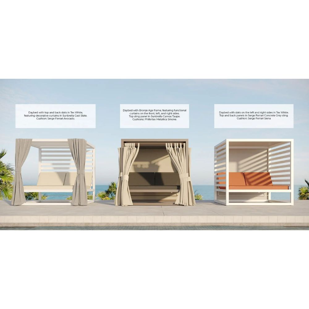 Decoscape Breeze Daybed with Aluminum Top Slats