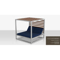 Decoscape Breeze Daybed - Back Aluminum Wood Grain Slats