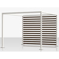 Decoscape Breeze 8-Foot Aluminum Wood Grain Slats Back Panel