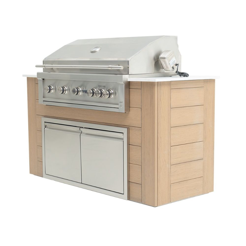 Videl USA Pacific 72" BBQ Island with 42" 5-Burner Grill & Double Doors