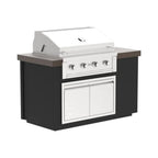 Videl 84" Alta-T BBQ Island with Side Table & Gran Fuego 36" 4-Burner Grill