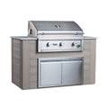 Videl Pacific 60" BBQ Island – Composite with 36" 4-Burner Grill & Double Door