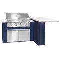 Videl 72" Alta L-Left Complete BBQ Island with 36" Gran Fuego Grill & Outdoor Audio System