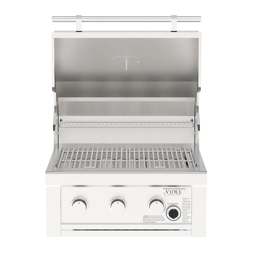 Videl Commercial Series 26" 3 Burner Built-In Grill with 1 Hour Timer