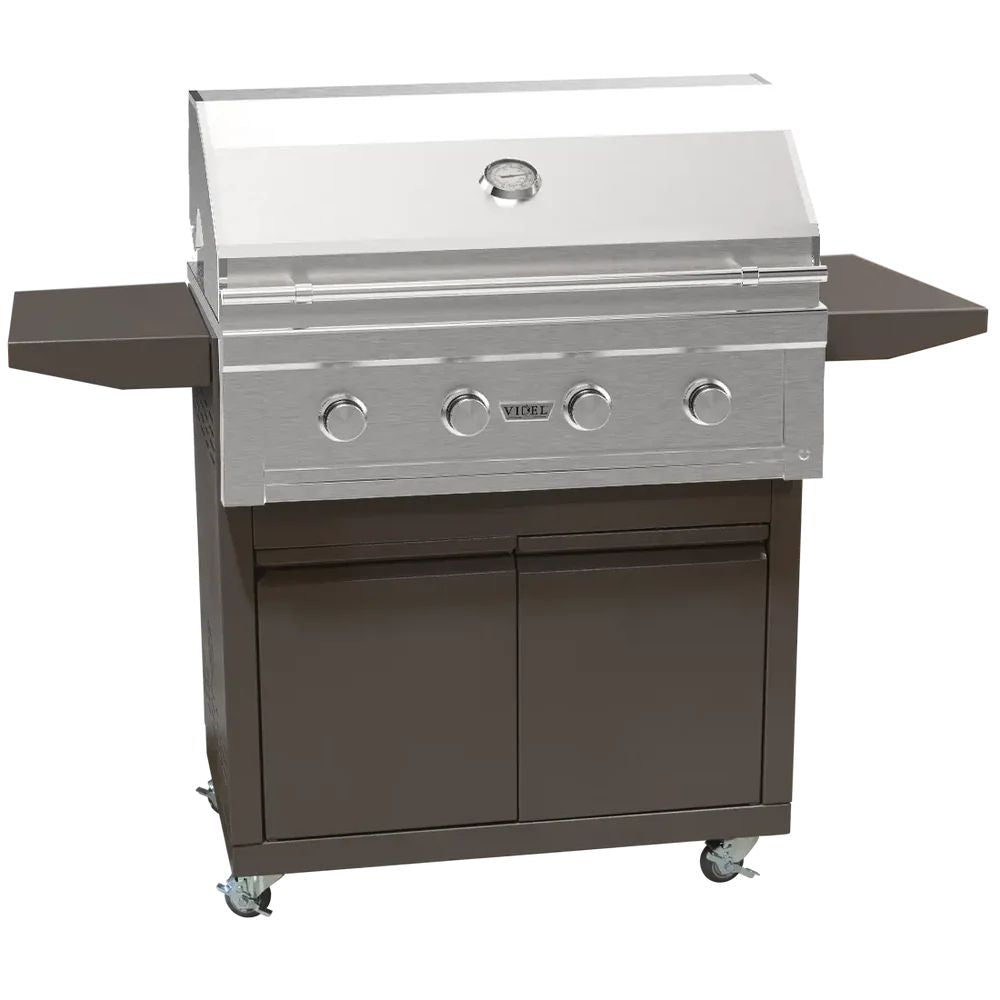 Videl 36" Powder-Coated Grill Cart – Cart Only